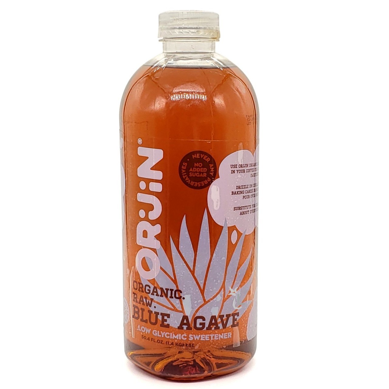 ORIJIN ORGANIC BLUE AGAVE SYRUP 1.5L
