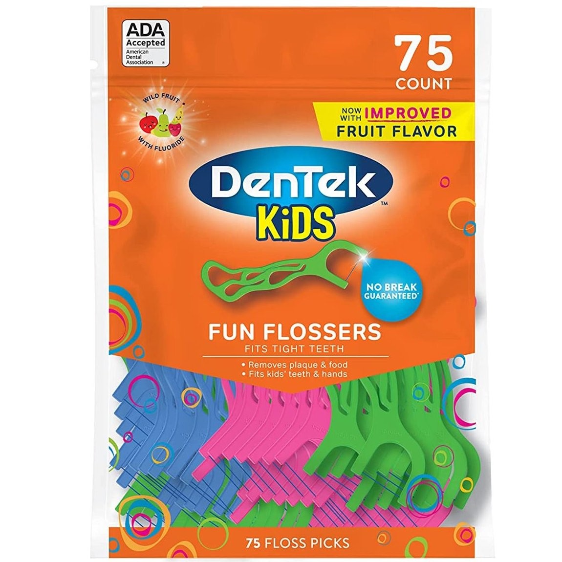 DENTEK KIDS FUN FLOSSERS 75s