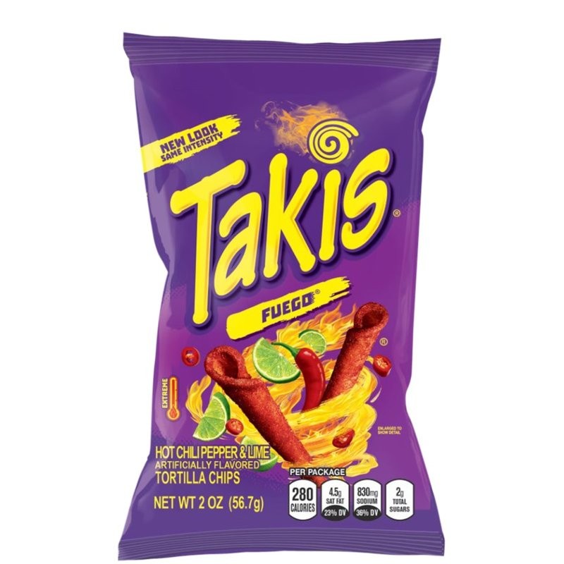TAKIS TORTILLA CHIPS FUEGO 2oz