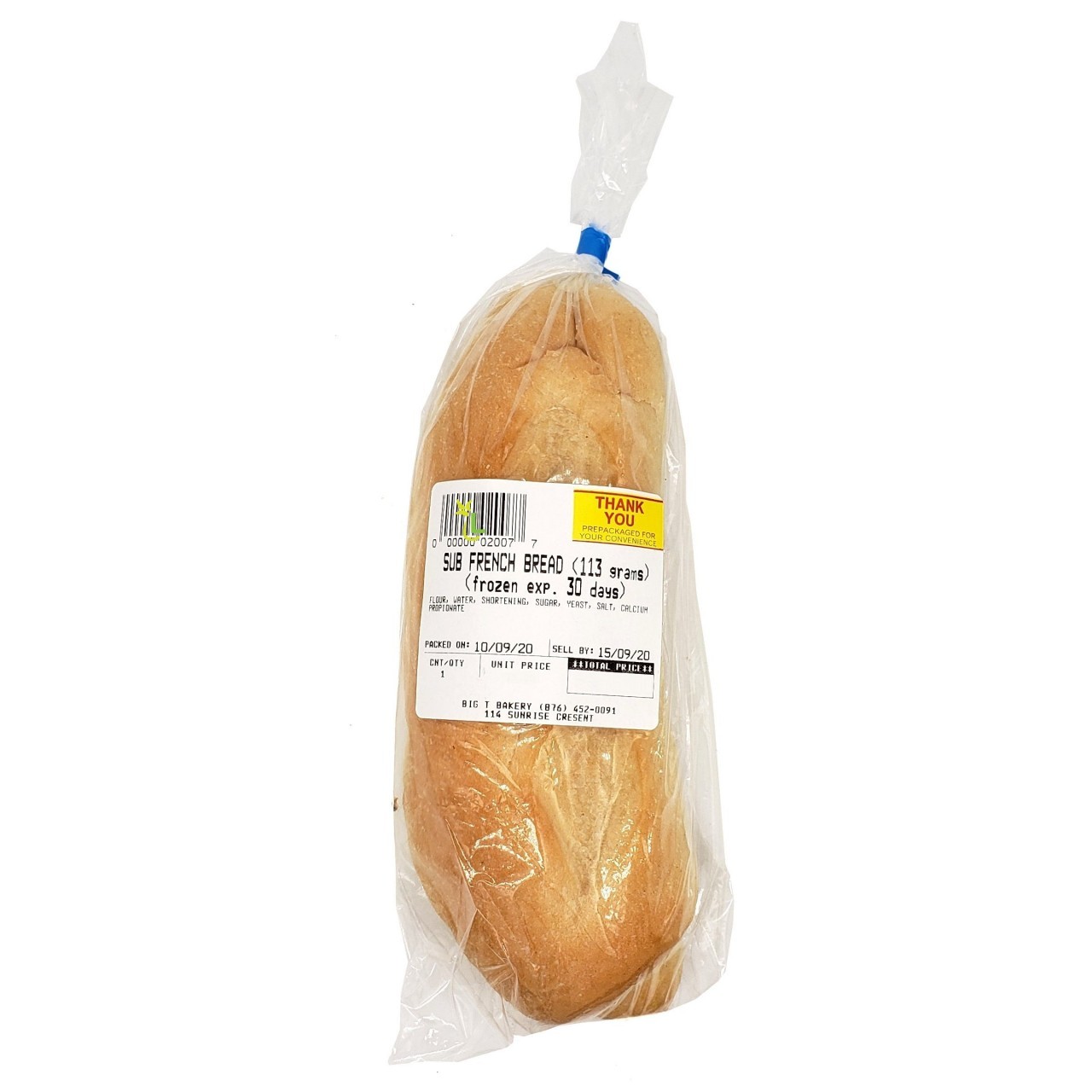 BIG T BREAD FRENCH SUB 113g