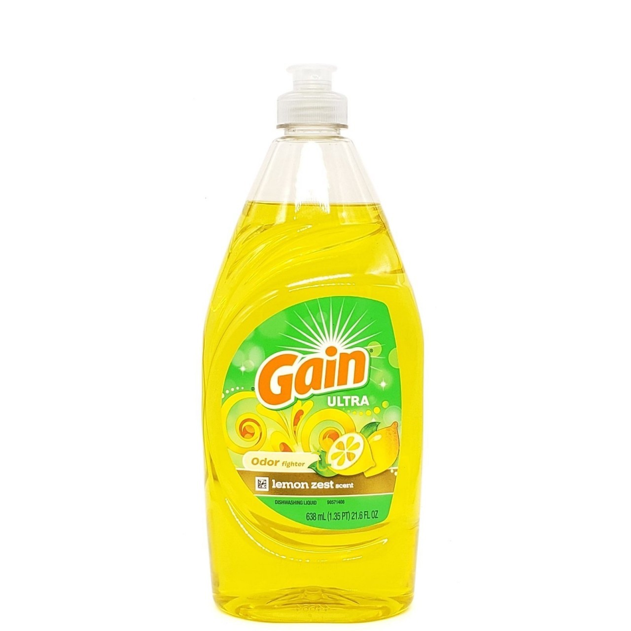 GAIN DISHWASHING LIQUID LEMON ZST 21.6oz