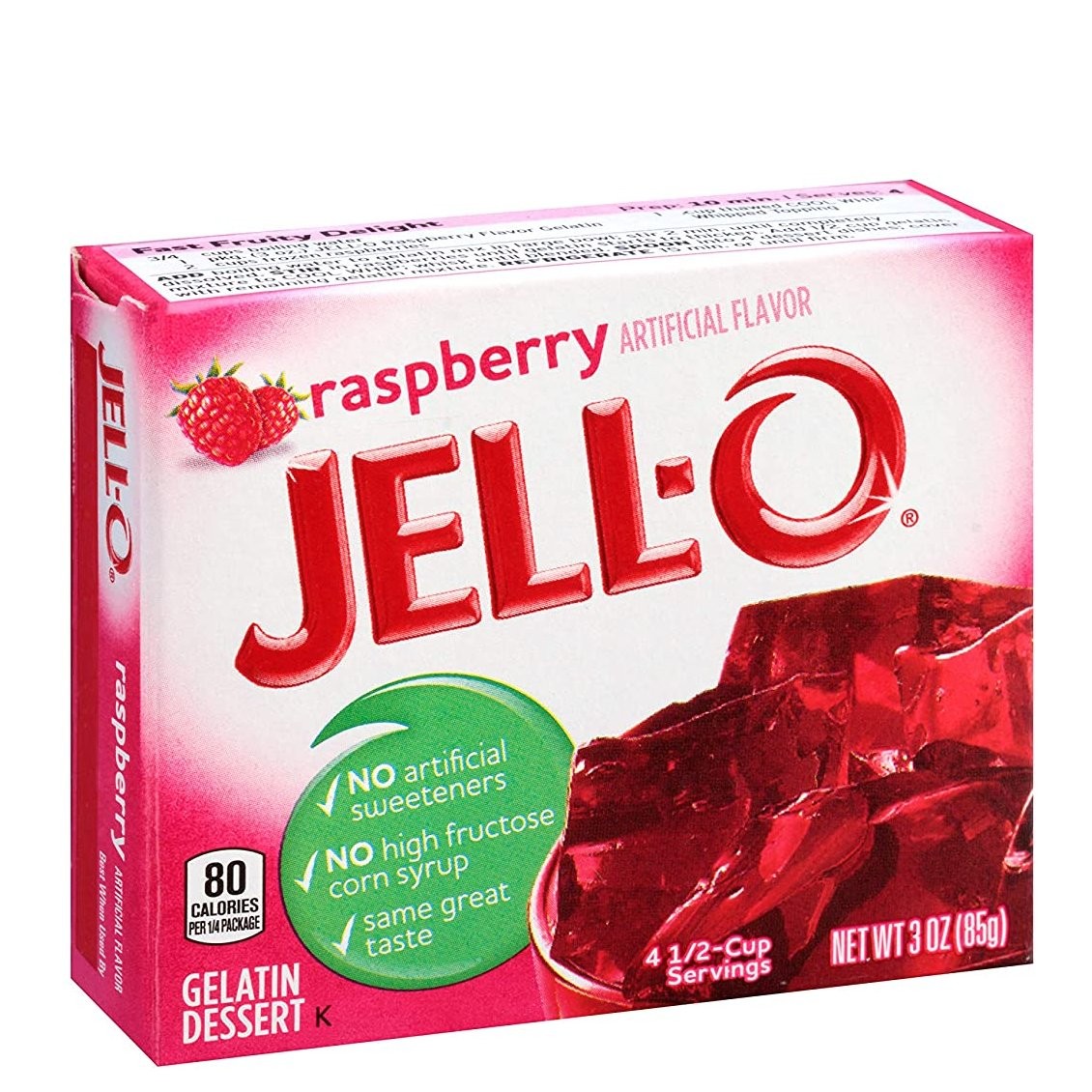 JELLO GEL RASPBERRY 3oz