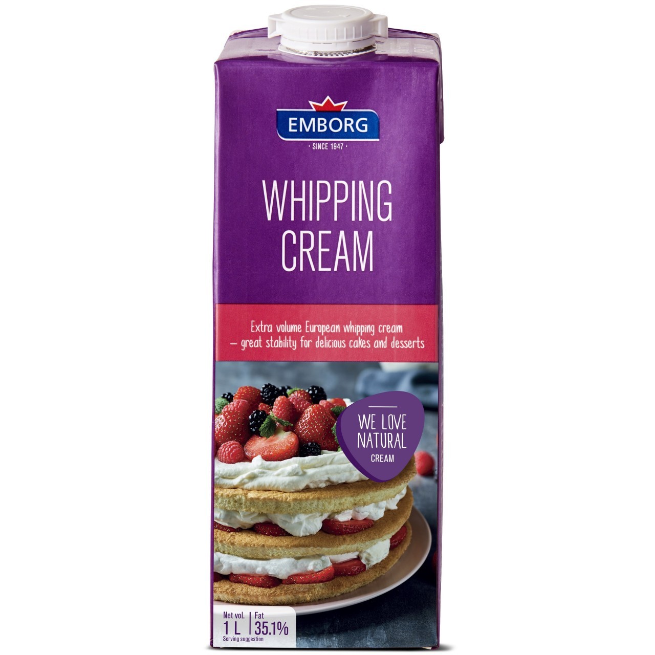 EMBORG WHIPPING CREAM 1L