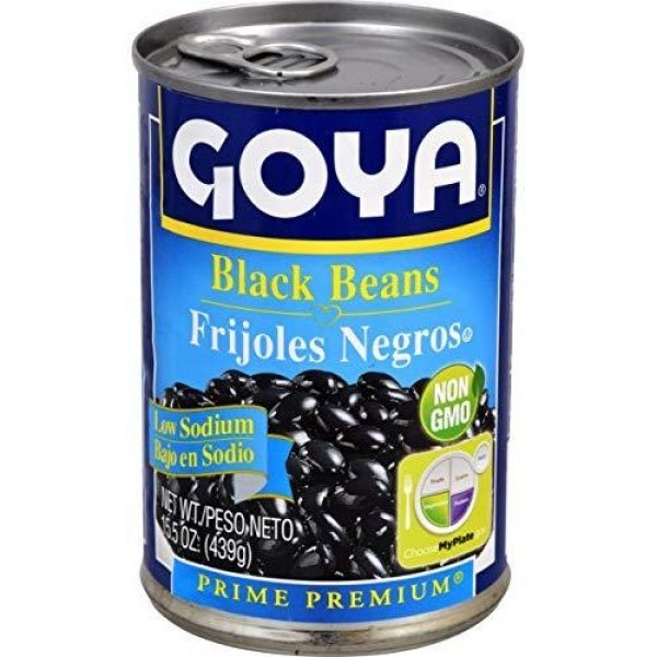 GOYA BEANS BLACK LOW SODIUM 15.5oz