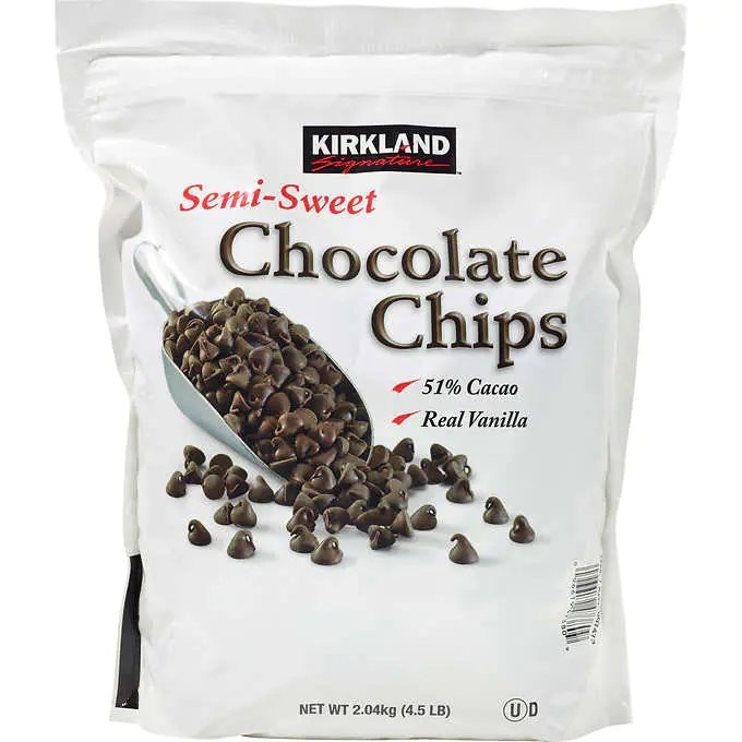 KIRKLAND CHOC CHIPS SEMI-SWEET 4.5lb