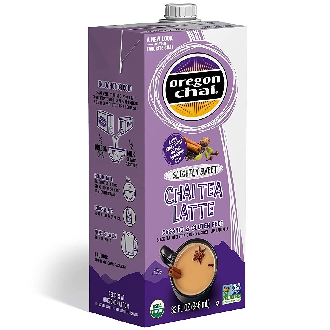 OREGON CHAI CONCENTRATE SLGT SWEET 32oz