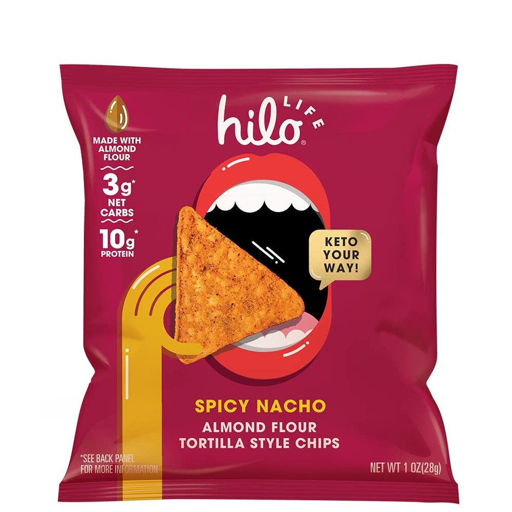 HILO TORTILLA CHIPS SPICY NACHO 1oz
