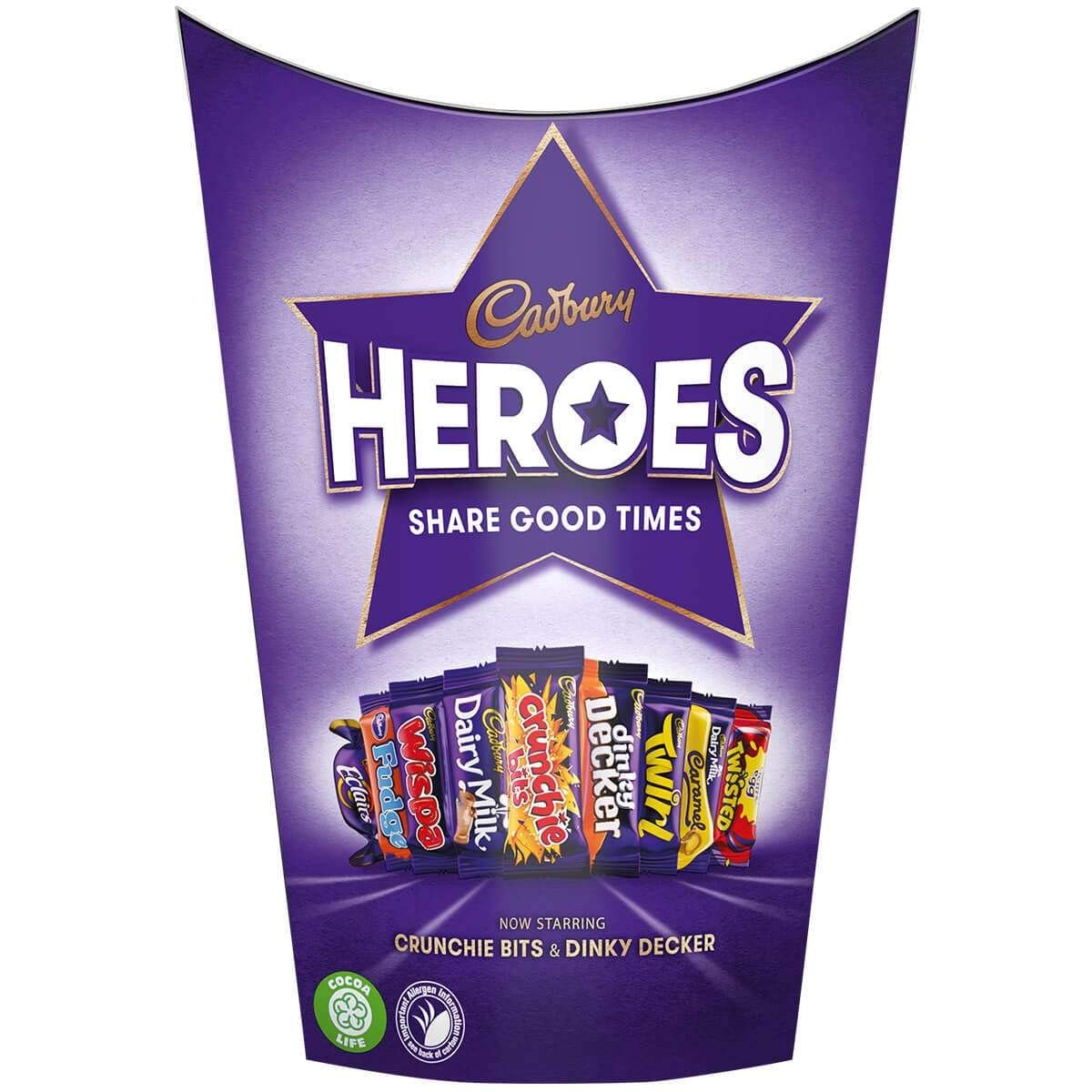 CADBURY HEROS PIECE ASST 185g
