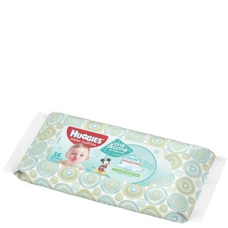 HUGGIES WIPES NAT CARE TRAVEL 16s
