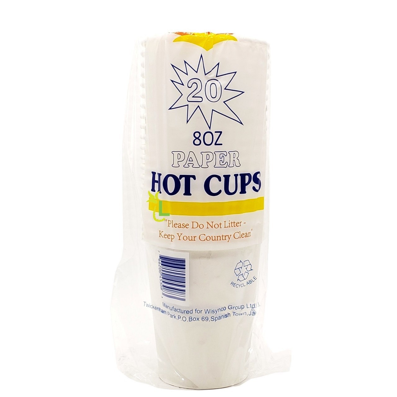 SWEET PAPER HOT CUPS 20x8oz