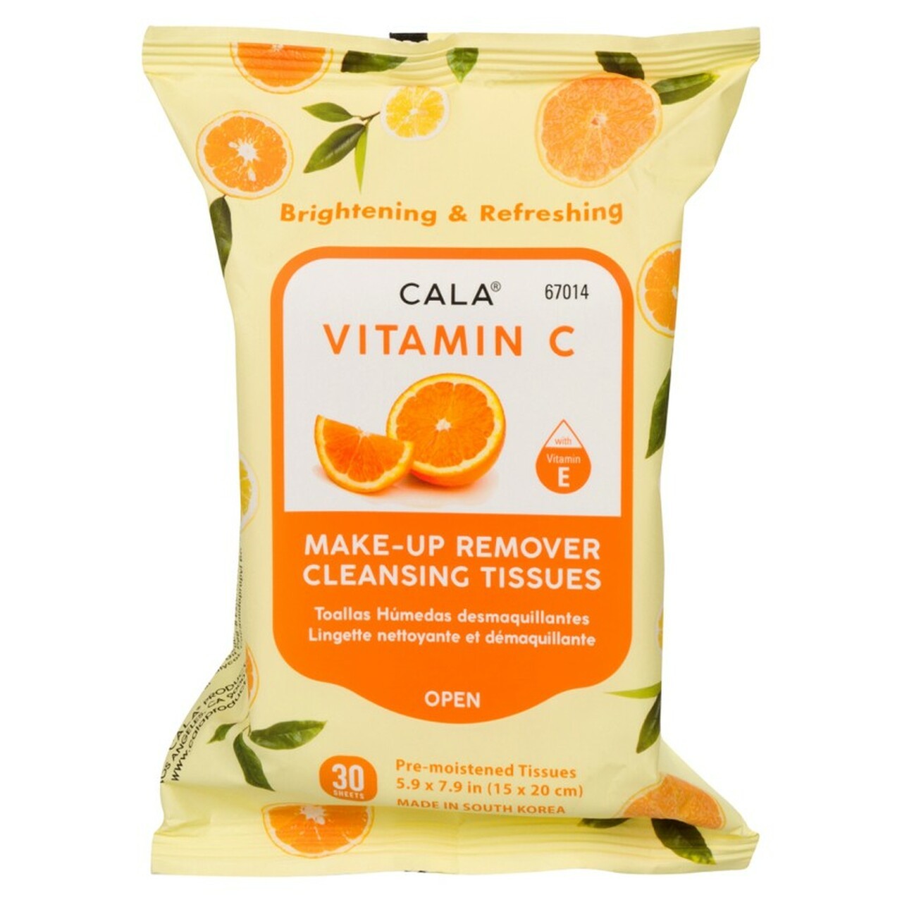 Cala Vitamin C Make-Up Remover Cleansing Tissues