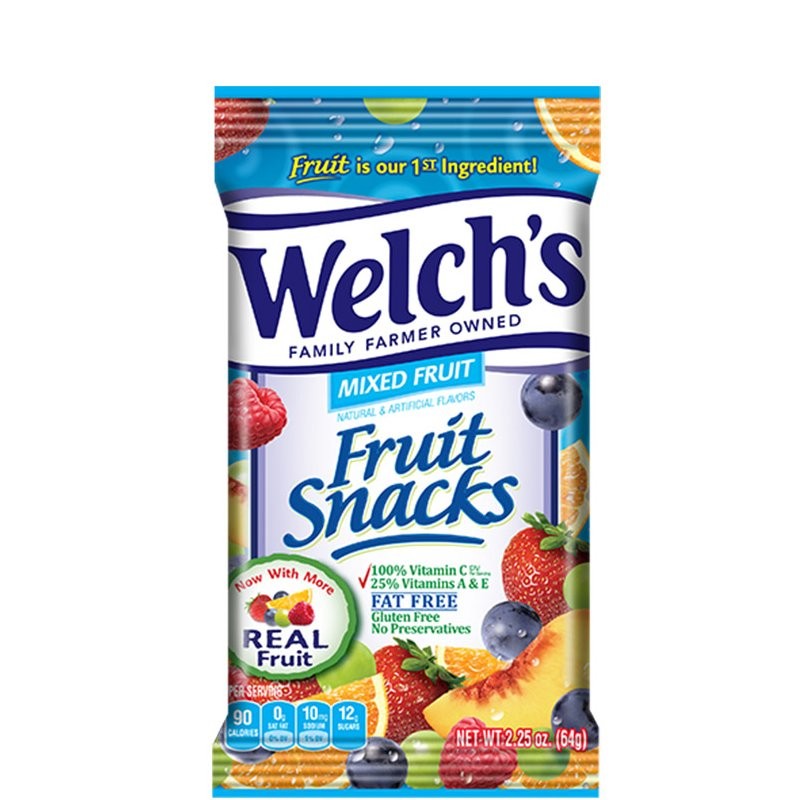 WELCHS FRUIT SNACK MIXED 2.25oz