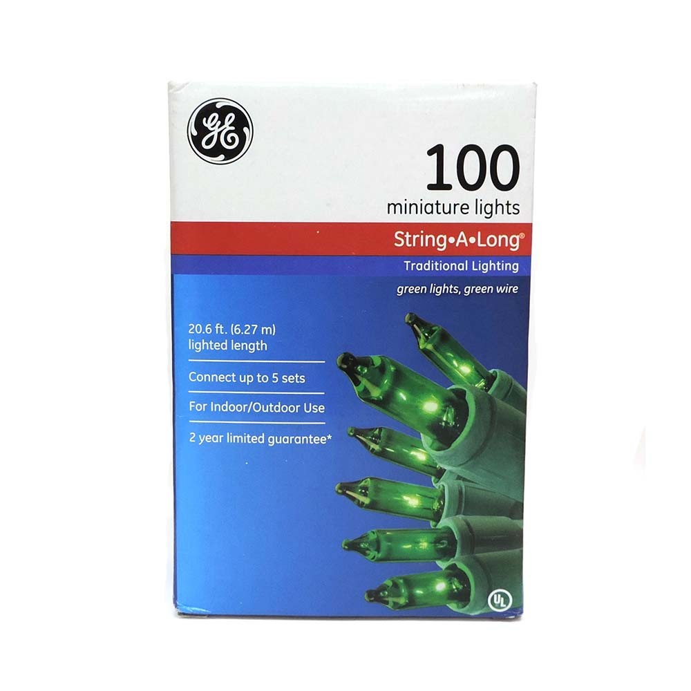 GE Merry Midget 100-Light Green Mini Light Set