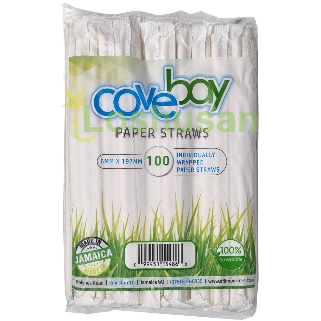 COVE BAY PAPER STRAWS WRAPPED 100s