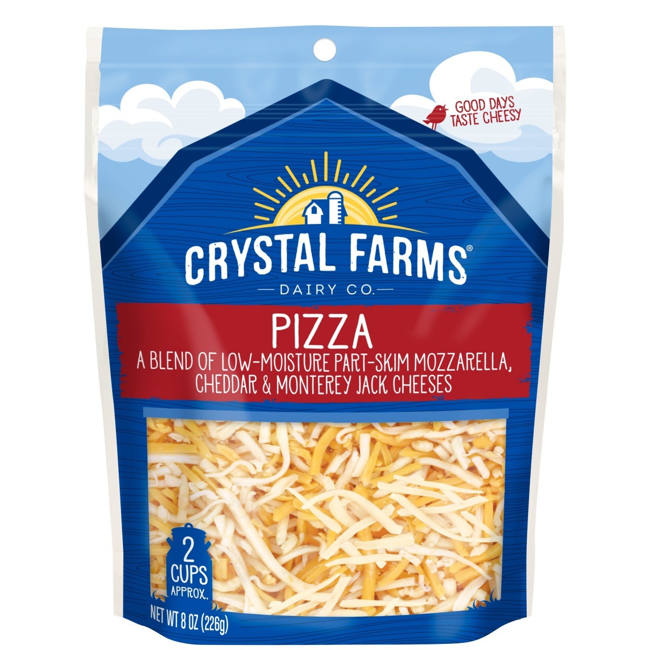 CRYSTAL FARMS PIZZA BLEND SHRED 8oz