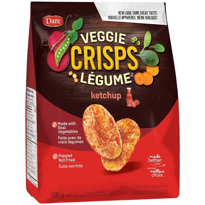 DARE VEGGIE CRISPS KETCHUP 100g