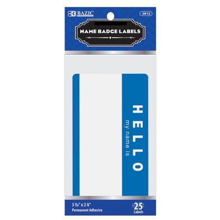 Labels Name Badge 25pk