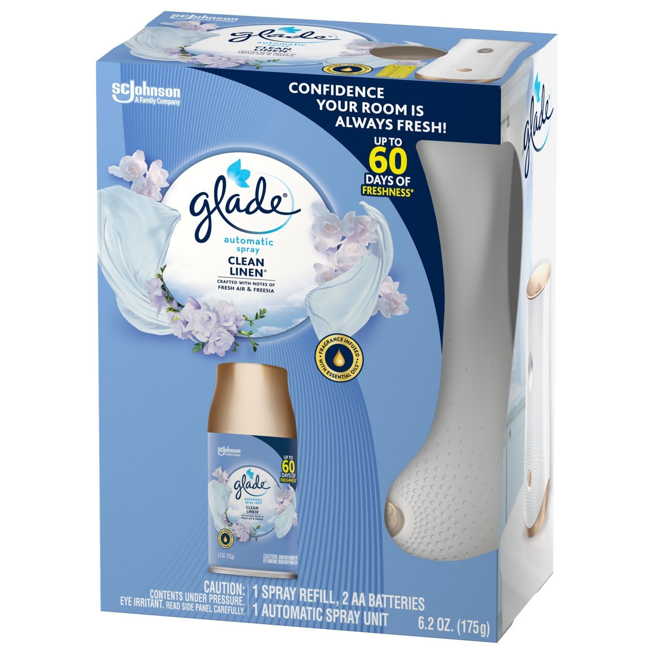 GLADE AUT SPR CLEAN LINEN VASE 6.2oz