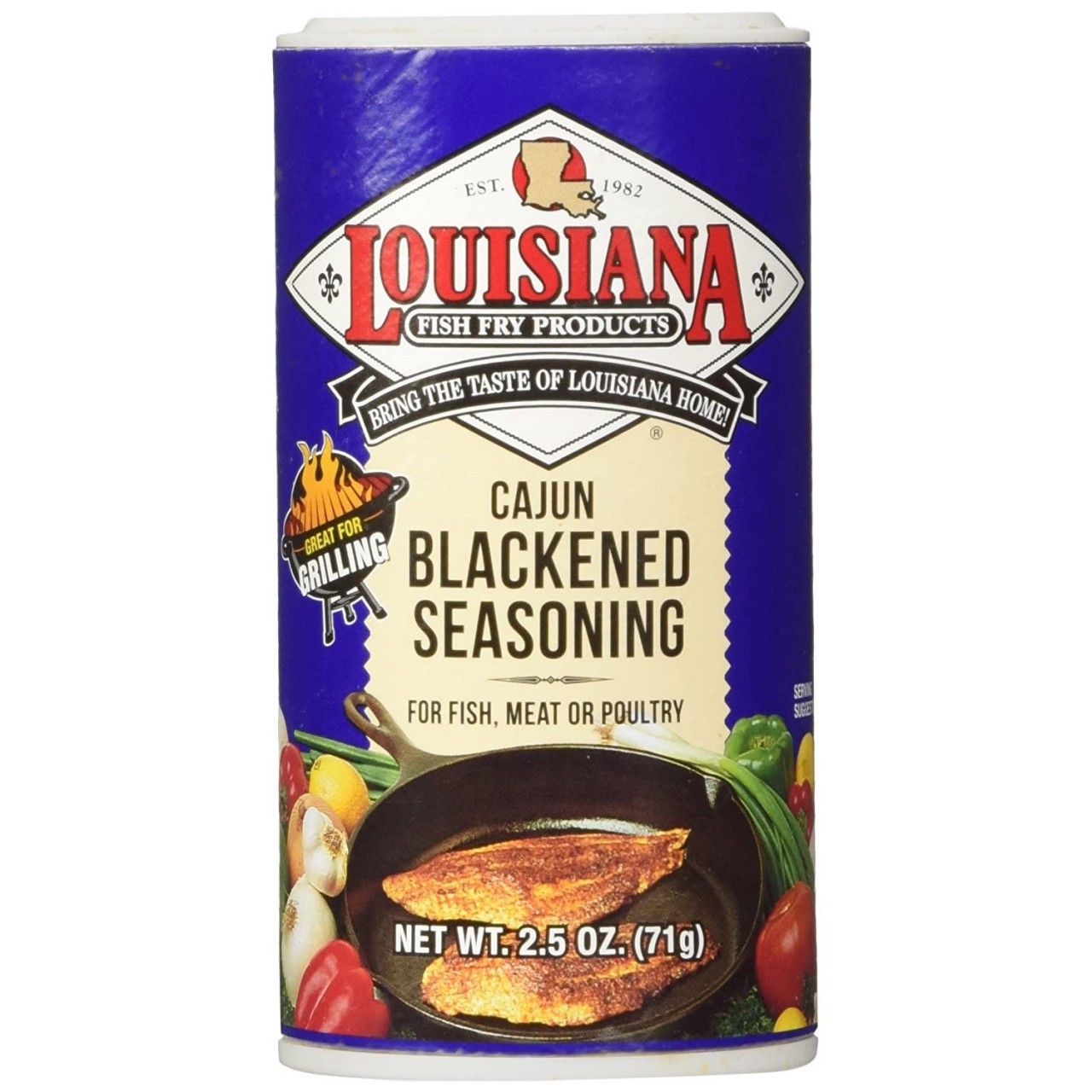 LOUISIANA BLACKENED FISH SEASONING 2.5oz