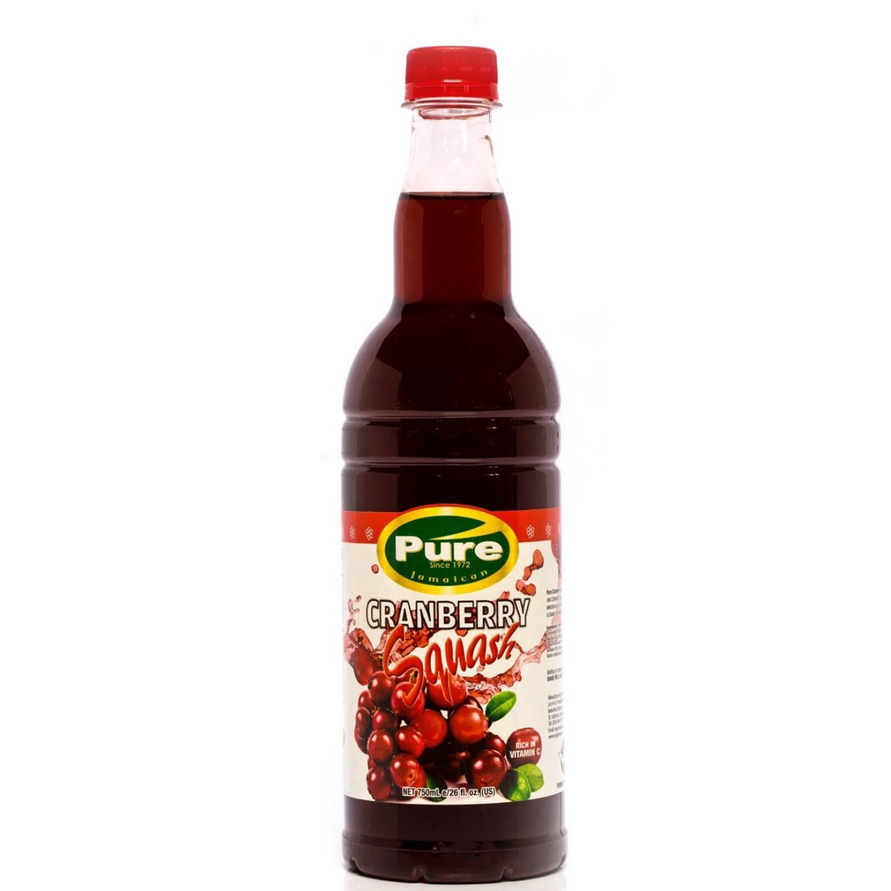 PURE SQUASH CRANBERRY 750ML