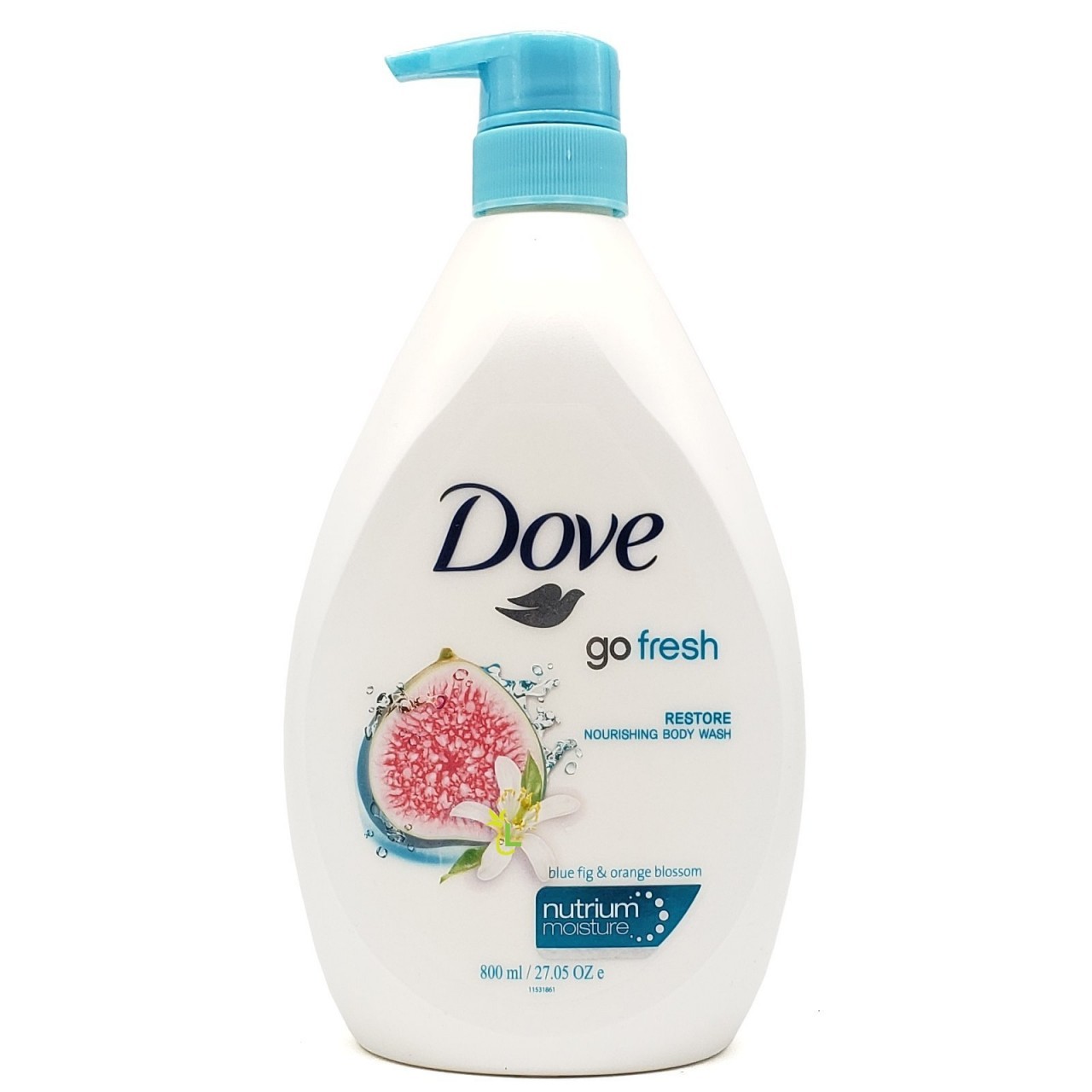 DOVE BODY WASH BL FIG ORANGE BLSM 800ml