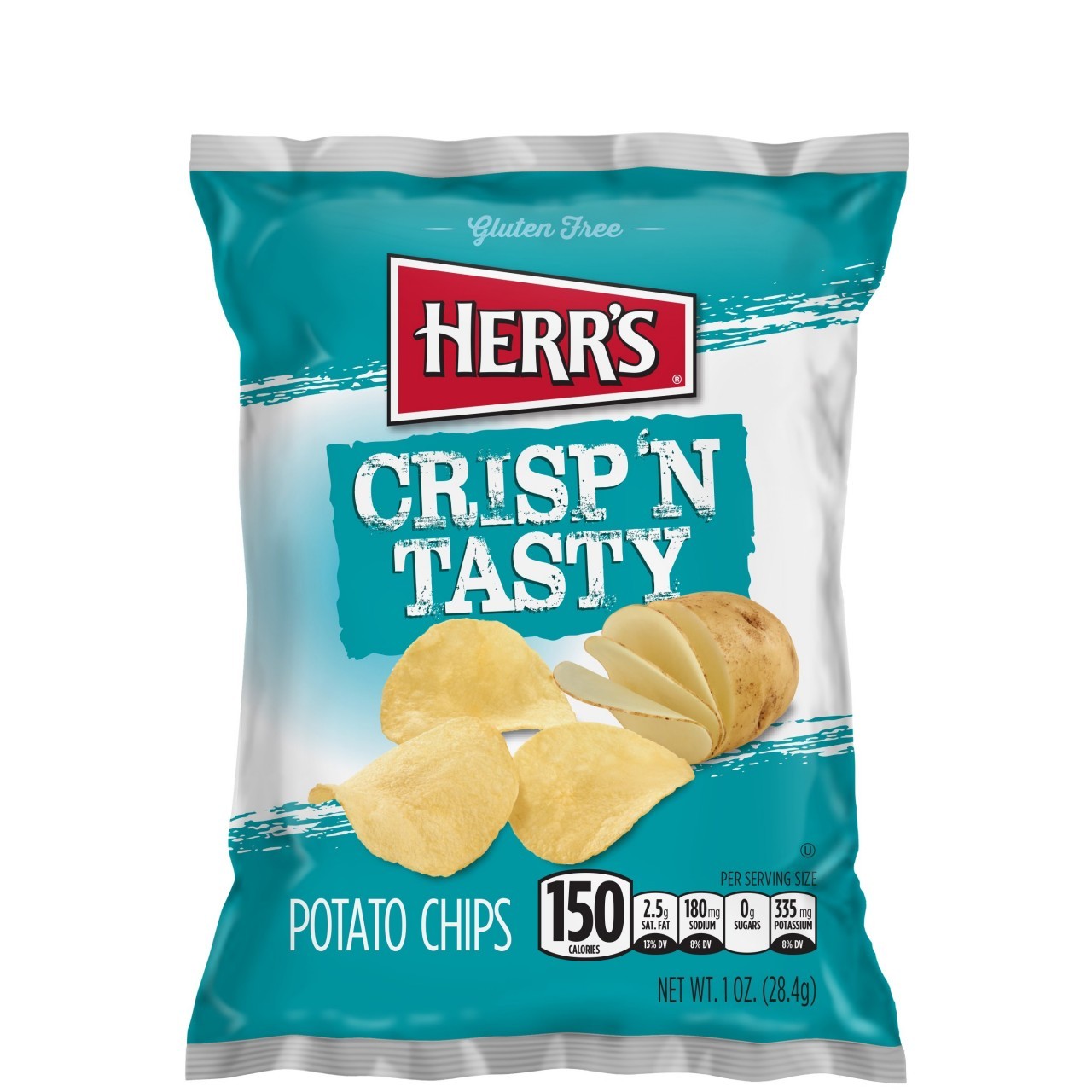 HERRS POTATO CHIPS REG 1oz