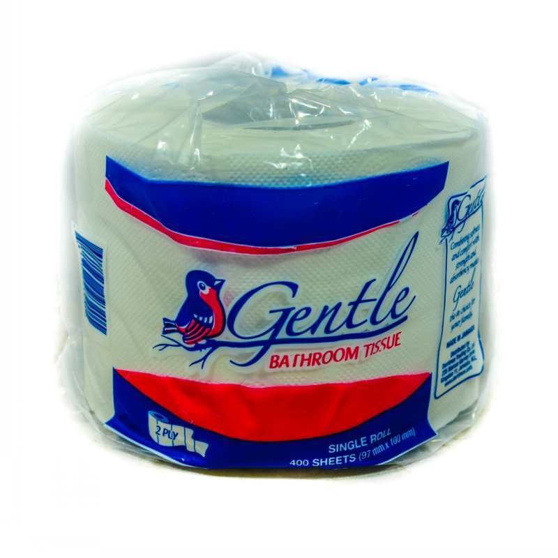GENTLE TOILET TISSUE 400SHT SINGLES