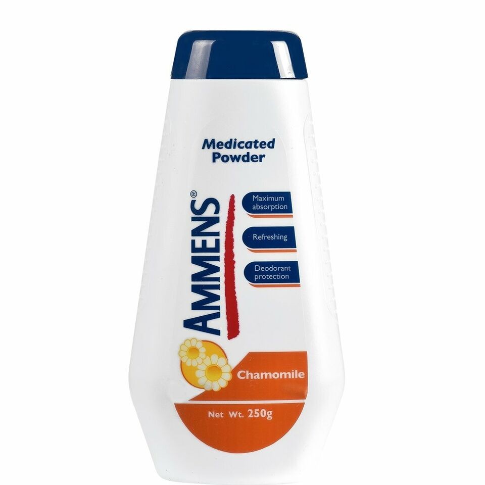 Ammens Medicated Powder, Chamomile, 250g