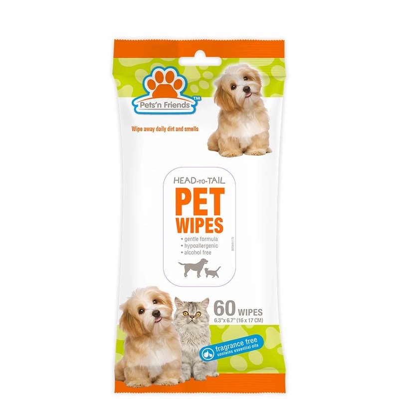 PETS N FRIENDS PET WIPES 60s