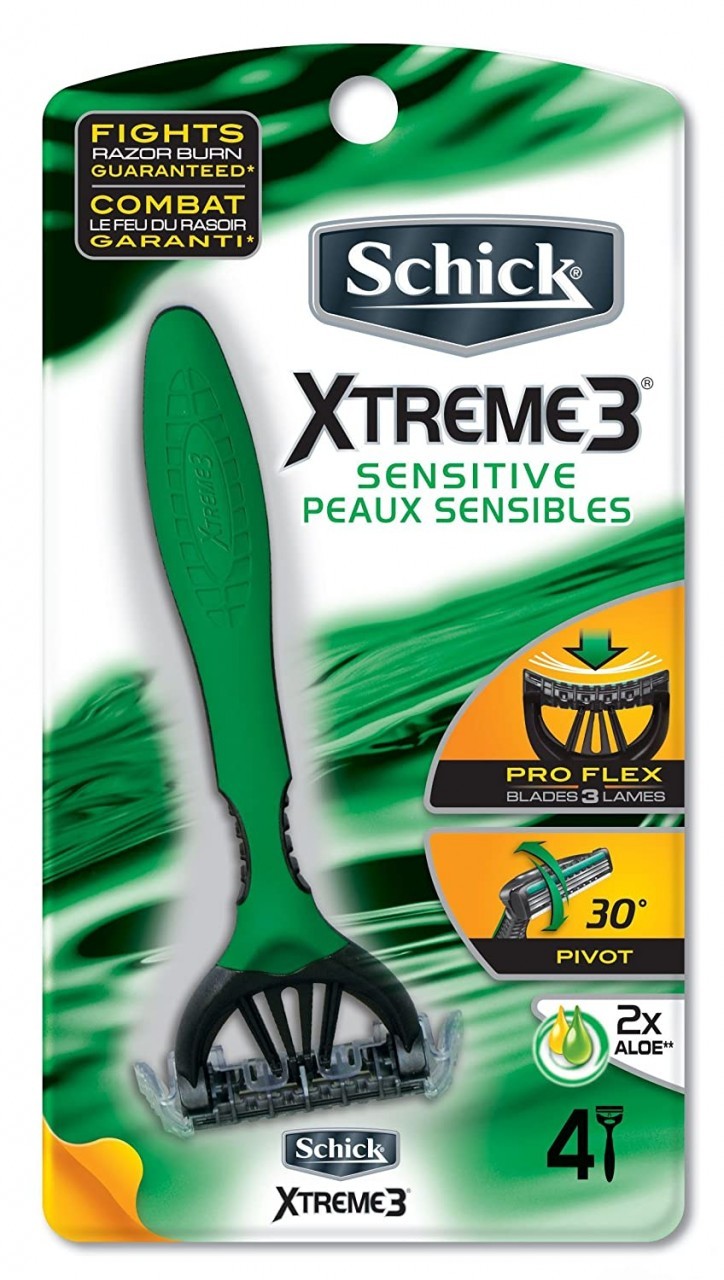 SCHICK GREEN MEN DISP 1s