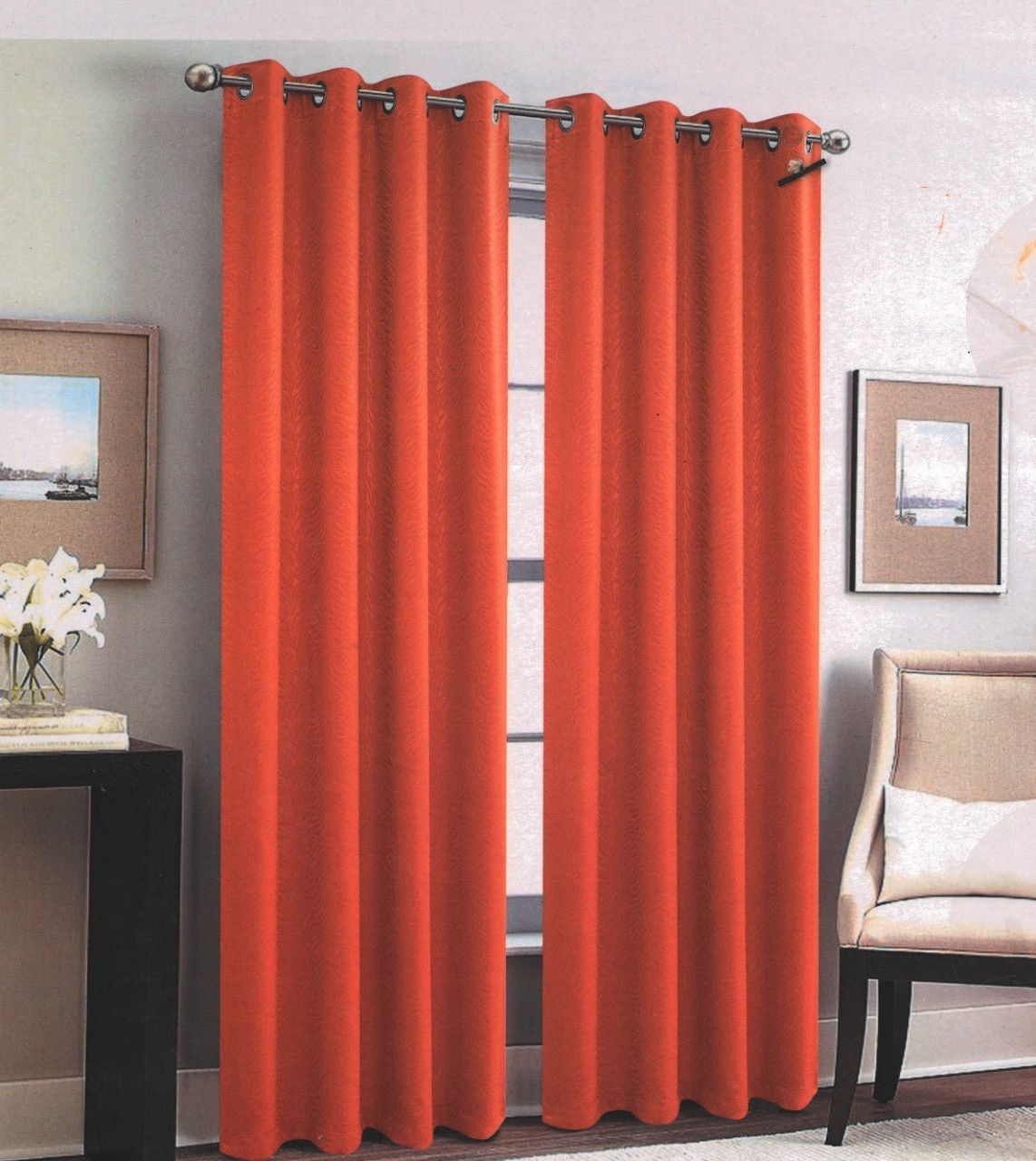 Grommet Curtain Blackout ,Zebra