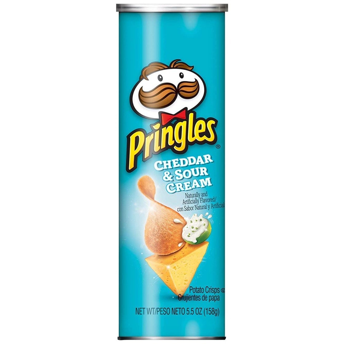 PRINGLES CHEDDAR & SOUR CREAM 158g