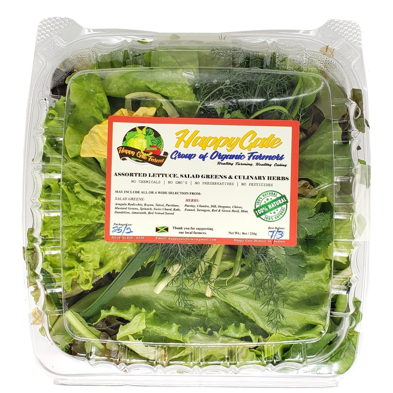 HAPPY GATE MIXED ORGANIC LETTUCE