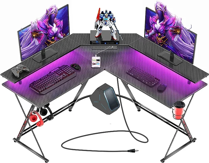 SEVEN WARRIOR L-Shaped Gaming Desk