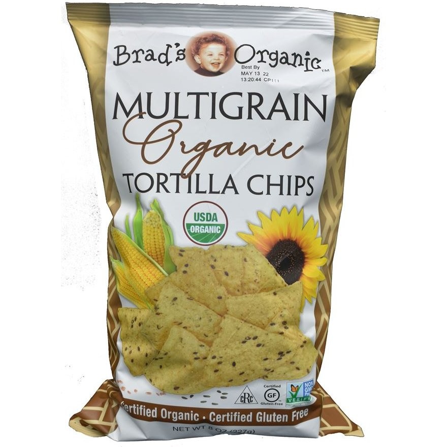 BRADS TORTILLA CHIPS MULTIGRAIN 8oz