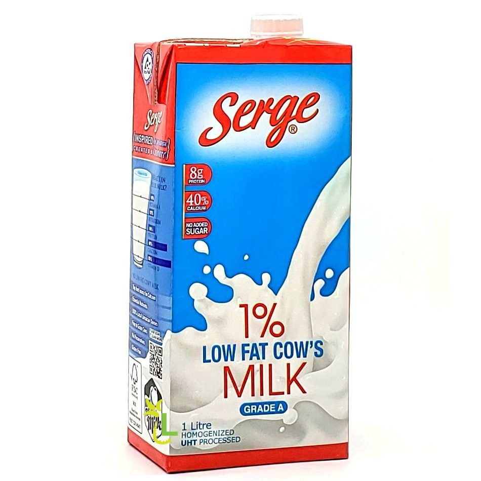 SERGE COWS MILK 1% LF 1L