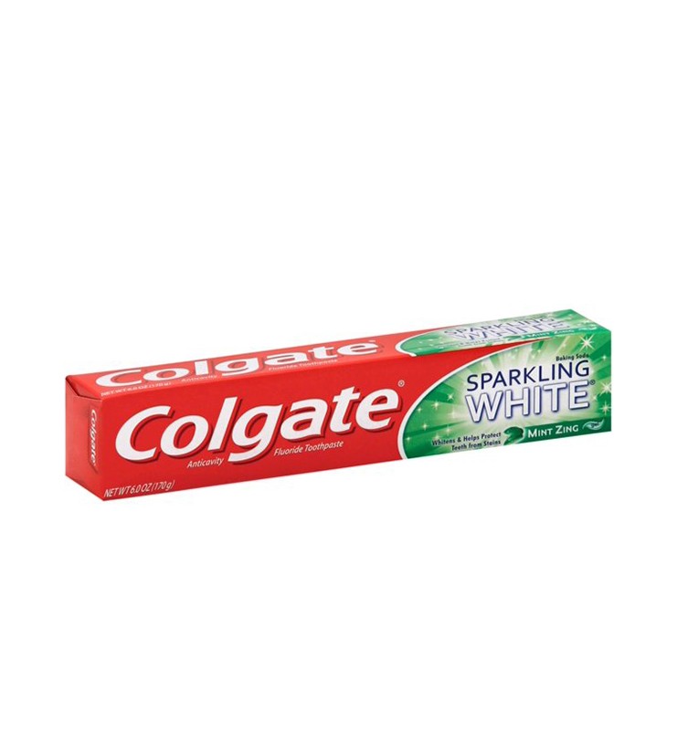 COLGATE SPARKLING WHITE W/BAKING SODA MINT ZING 170g (6oz)