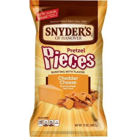 SNYDERS PRETZELS CHEDDAR 12oz