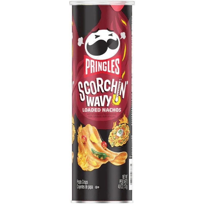 PRINGLES SCORCHIN WAVY LOADED NACHO 137g