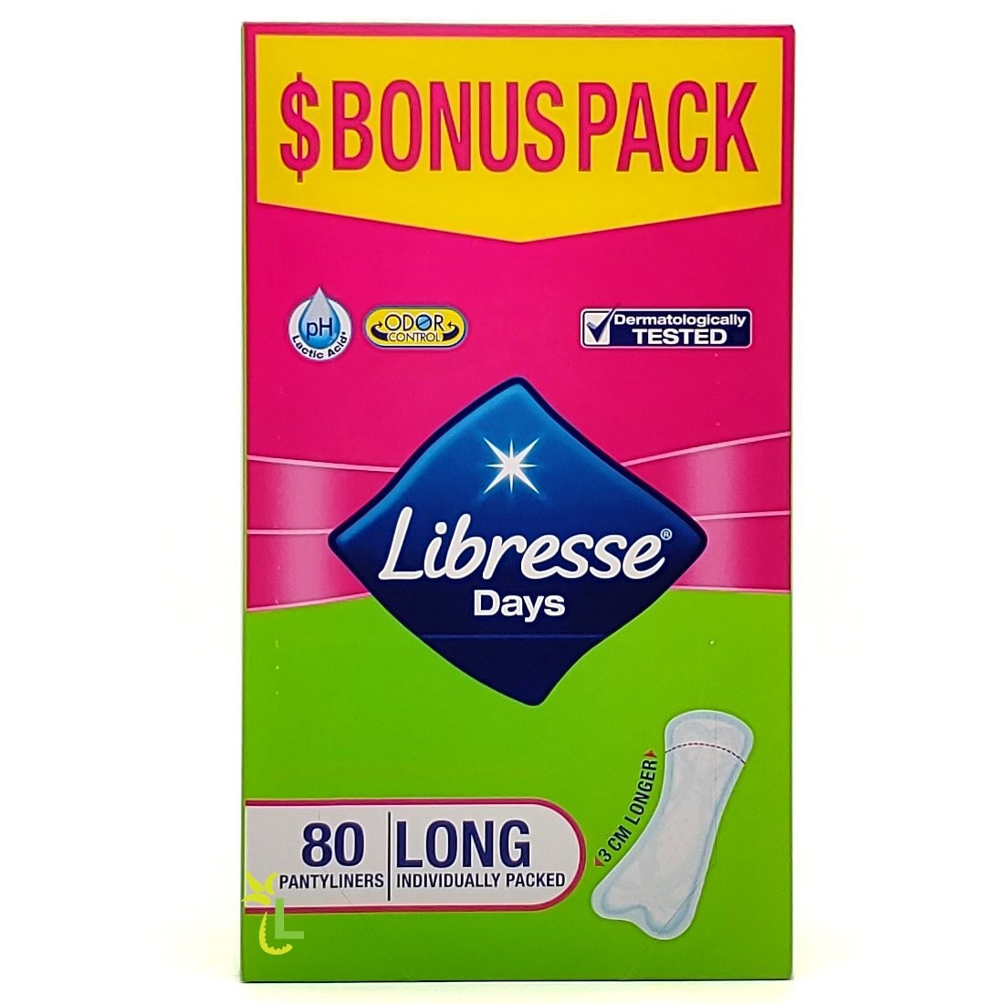 LIBRESSE DAYS PANTYLINERS LONG 80s