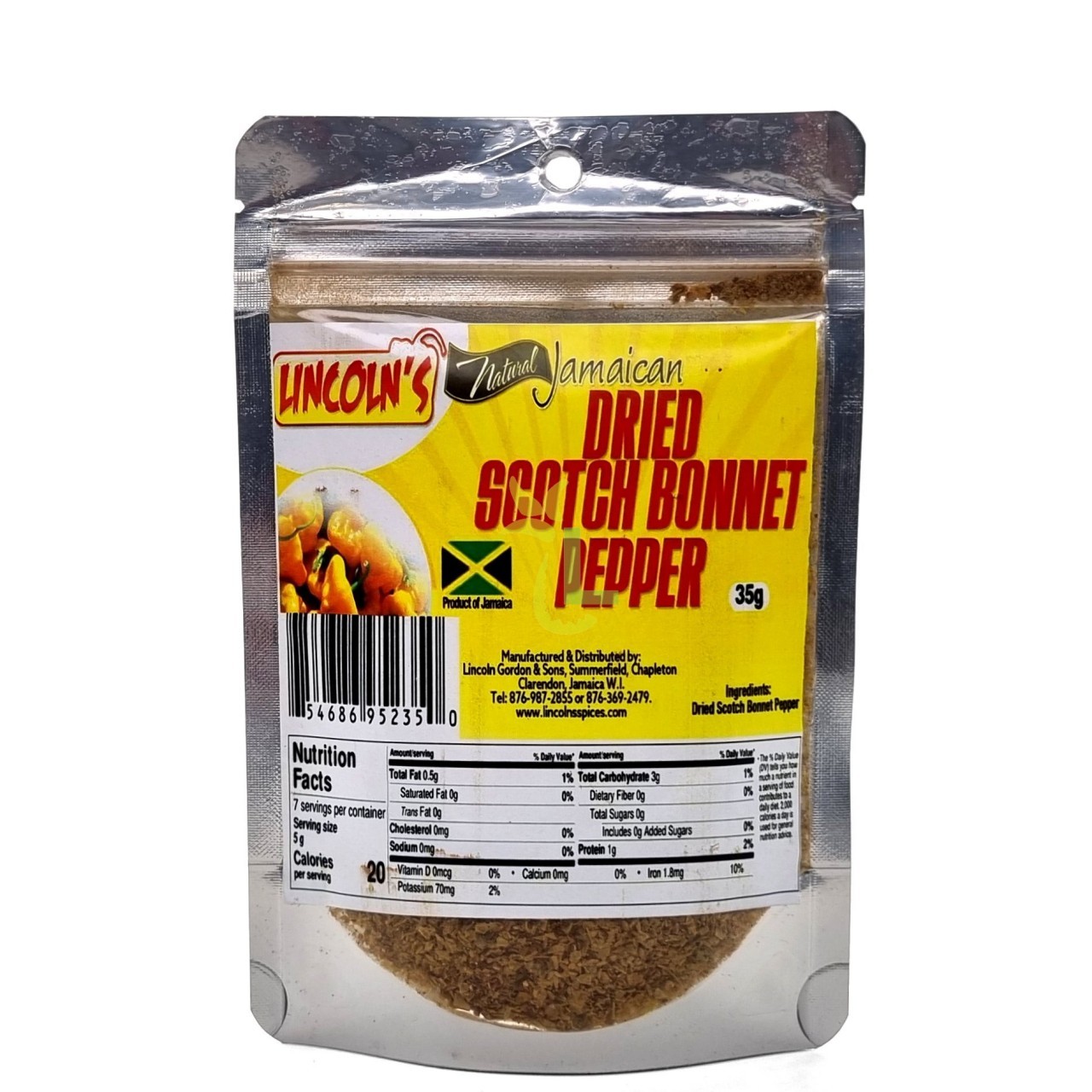 LINCOLNS DRIED SCOTCH BONNET 35g