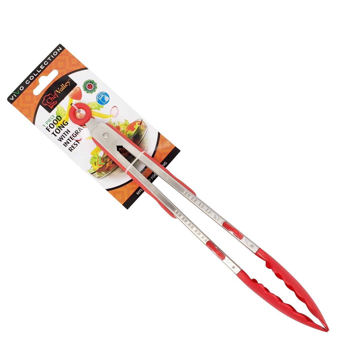 CHEF VALLEY FOOD TONGS 12in