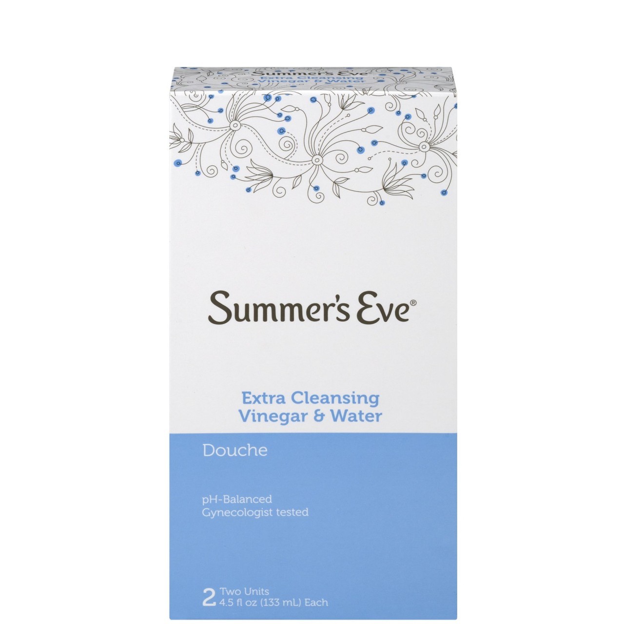SUMMERS EVE DOUCHE VINEGAR WATER 2x133ml