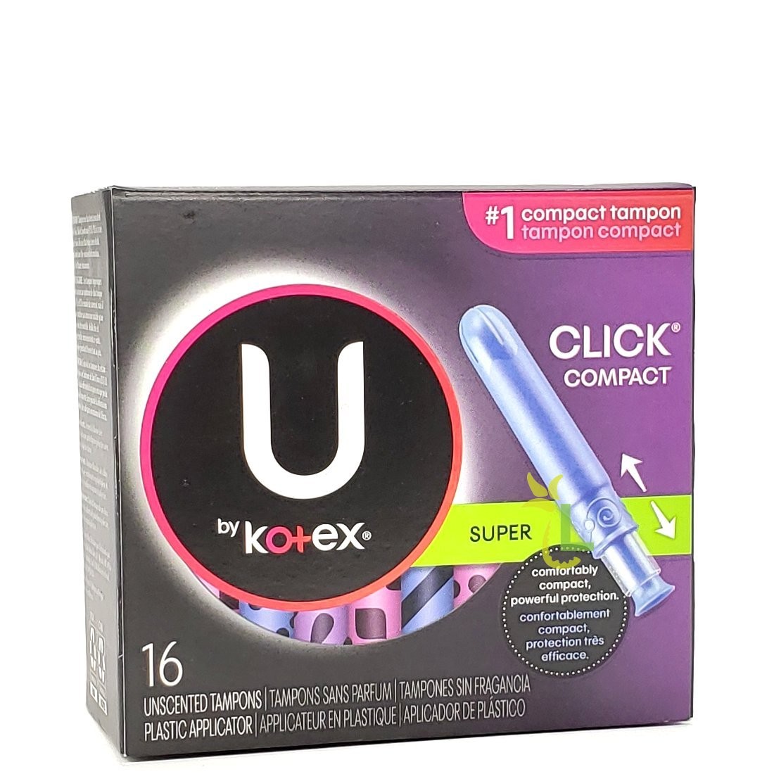 KOTEX U TAMPONS CLICK SUPER 16s