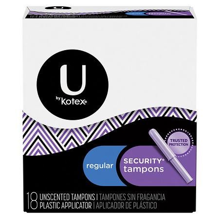 KOTEX TAMPONS SECURITY REGULAR 18s