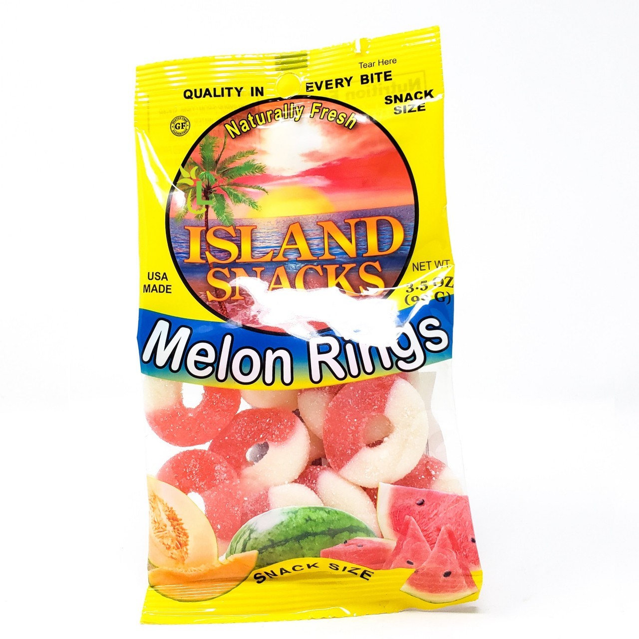 ISLAND SNACKS MELON RINGS 4oz