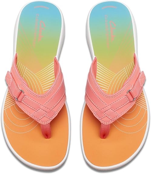 Clarks Womens Breeze Sea (Multicolor Synthetic)