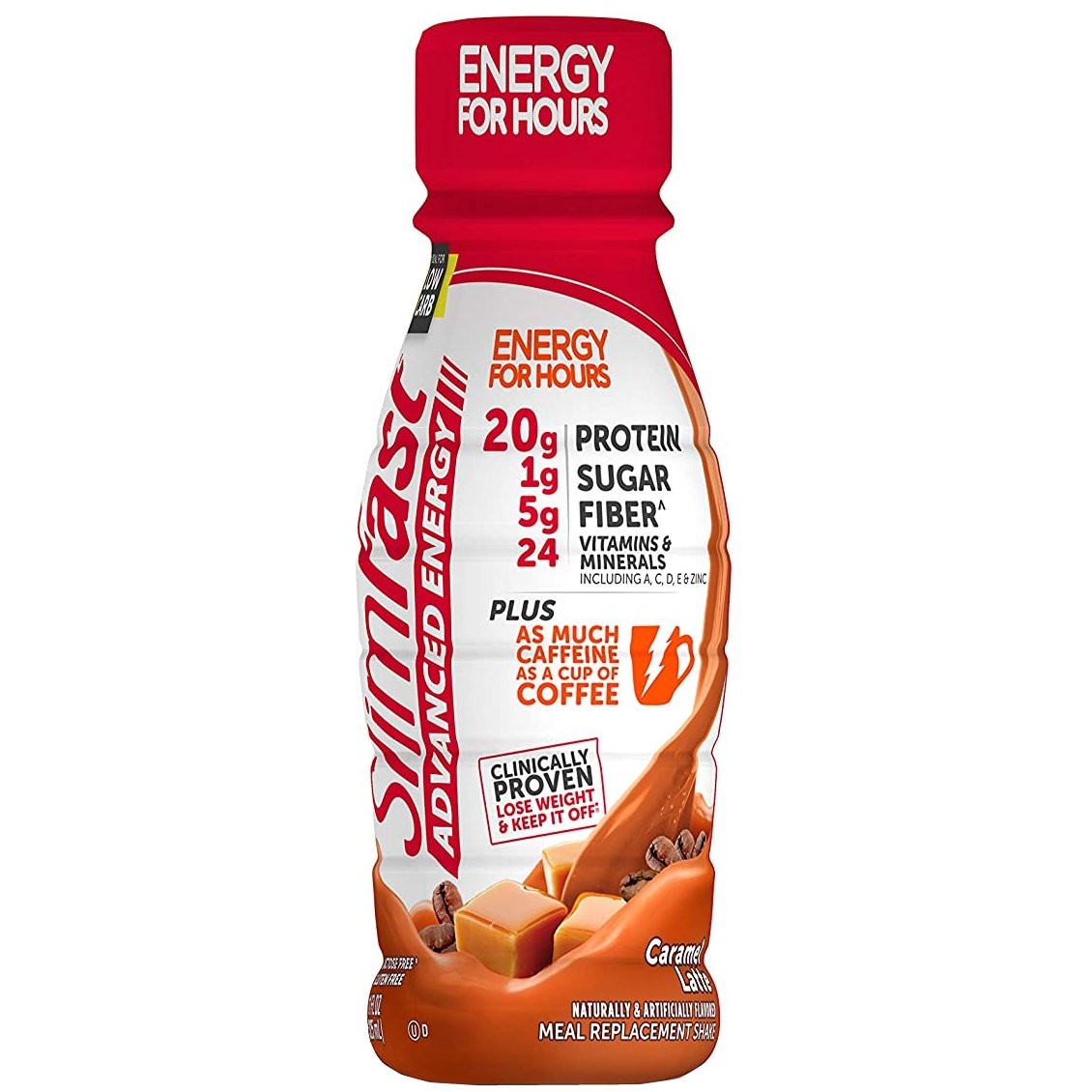 SLIM FAST ENERGY CARAMEL LATTE 11oz