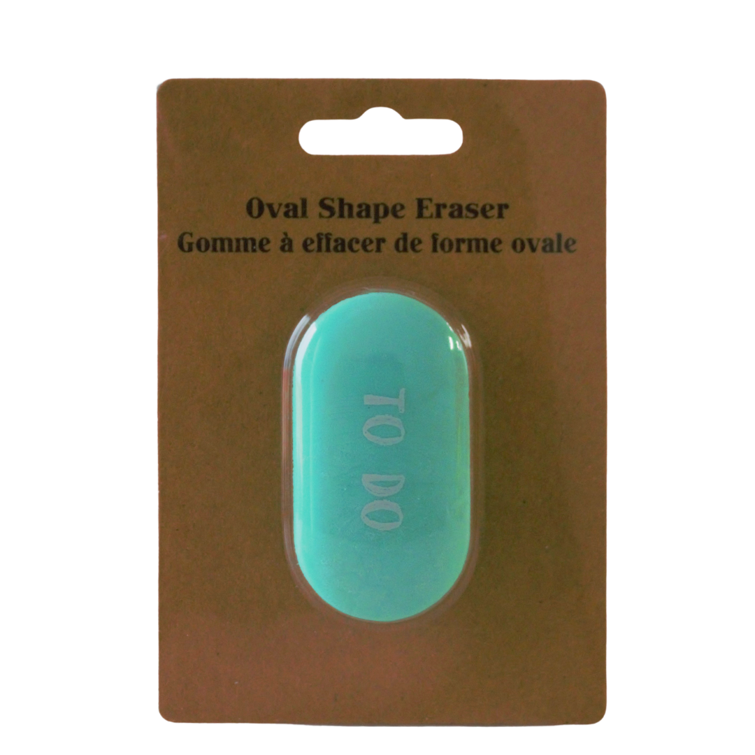 Office Works Oval Shaped Eraser