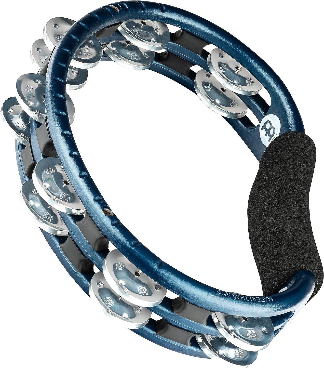 Meinl Percussion TMT1A-B Traditional ABS Plastic Handheld Tambourine with Double
